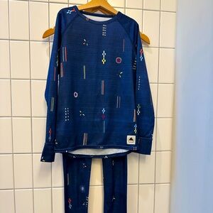 Kids Burton baselayer set, EUC